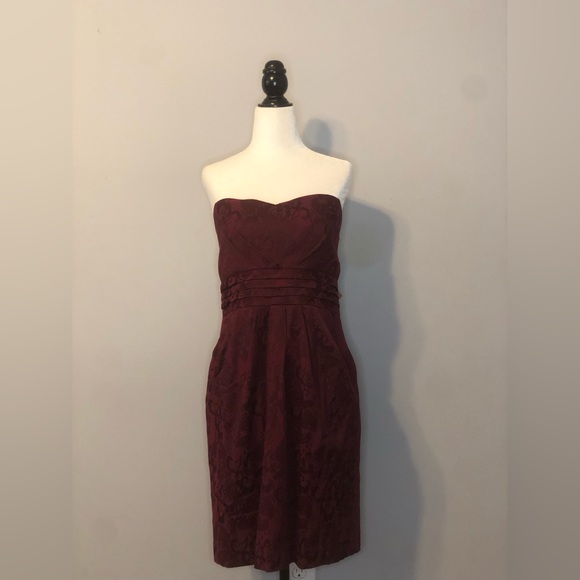 Paisley Print Pocketed Strapless Dress - Picture 8 of 13